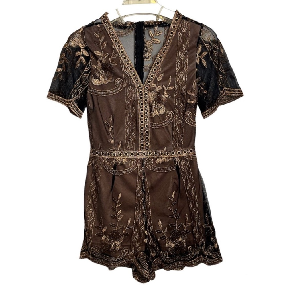 HAUTE MONDE Embroidery Romper